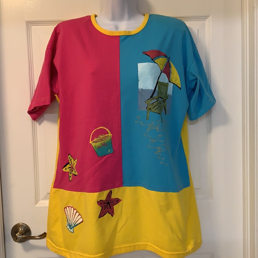 🔴 SOLD Vintage Afiva Design Beachy Fun Shirt - Picture 6 of 16